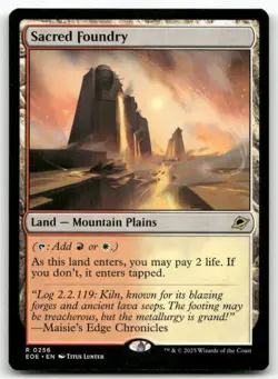 Sacred Foundry 256 MTG Edge of Eternities R NM - Image 1