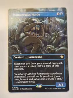 MTG -Borderless Homunculus Horde Foundations #308 - Image 1