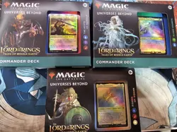 MTG Lord of the Rings Tales of Middle-Earth Commander Deck Set of 3 - Image 1