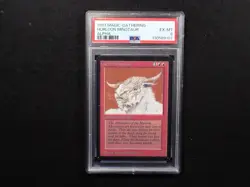 MTG - Graded Alpha - Hurloon Minotaur PSA 6 1993 Vintage Magic - Image 1