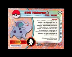 2000 Topps Chrome POKEMON SPECTRA REFRACTOR SP #29 NIDORAN! NICE SHAPE RARE - Image 2
