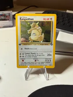 Pokemon TCG Kangaskhan 5/64 1st Edition Jungle Set Holo Rare NEAR MINT - Image 1