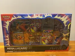 Pokemon TCG Mega Lucario ex Premium Figure Collection Box Factory Sealed In Hand - Image 1