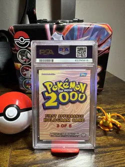 BELLOSSOM First Appearance #3/6 Holo Topps Pokemon the Movie 2000 💎PSA 8💎 - Image 2