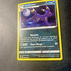 Pokemon TCG Umbreon SWSH129 Black Star Promo Card Cosmos Holo HD Swirl/Fartswirl - Image 3