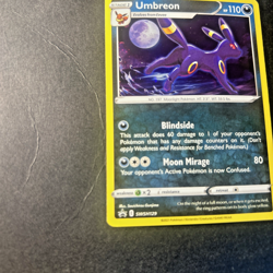 Pokemon TCG Umbreon SWSH129 Black Star Promo Card Cosmos Holo HD Swirl/Fartswirl - Image 4