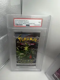 Pokemon Phantom Forces+Ancient Origins Booster Pack Mega Gengar Tyranitar - PSA - Image 4