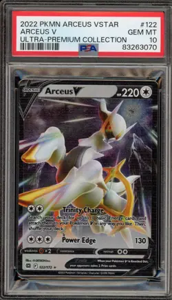 Pokemon Arceus V Ultra-Premium Coll. Metal Promo #122 PSA 10 Gem Mint - Image 1