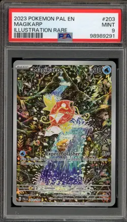 Pokemon Magikarp Paldea Evolved Illustration Rare #203 PSA 9 Mint - Image 1