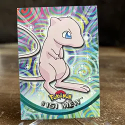 Pokemon Topps 2000 Pokemon Mew #151 TV Animation Series 3 Blue Label Non-Holo - Image 1