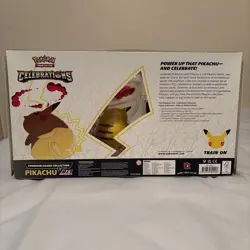 Pokemon TCG Celebrations Pikachu VMAX Premium Figure Collection Box - Sealed - Image 4