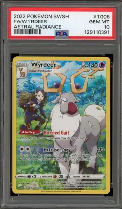 Pokemon Wyrdeer Astral Radiance Trainer Gallery Full Art #TG06 PSA 10 Gem Mint - Image 1