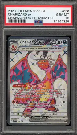 Pokemon Charizard ex Premium Coll. Promo SVP EN 056 PSA 10 Gem Mint - Image 1