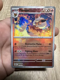 Pokemon TCG Flareon Poke Ball Pattern 013/131 Prismatic Evolutions - Image 1