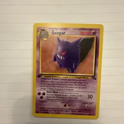 Gengar 20/62 Regular Rare LP/NM - Fossil 1st Edition - Pokemon TCG 1999 Vintage - Image 2