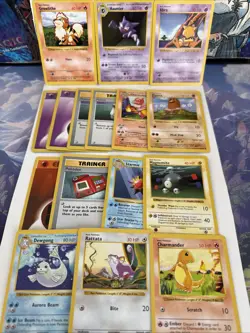 Pokemon TCG Shadowless Base Set Lot - Haunter - Abra - Diglett Etc - Image 1