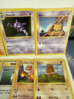 Pokemon TCG Shadowless Base Set Lot - Haunter - Abra - Diglett Etc - Image 3