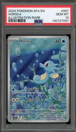 Pokemon Horsea Shrouded Fable Illustration Rare #067 PSA 10 Gem Mint - Image 1