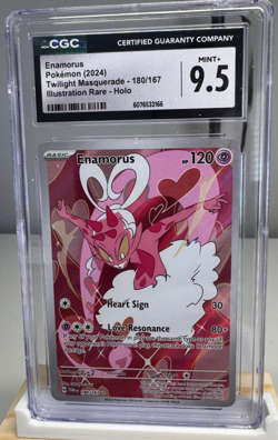 CGC 9.5 Enamorus 180/167 Illustration Rare - Twilight Masquerade Holo Pokemon - Image 1