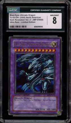 Yu-Gi-Oh! Blue-Eyes Ultimate Dragon Dark Revelation Vol. 2 JMP-EN005 CGC 8 - Image 1