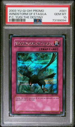 Windstorm Of Etaqua PCY-001 Secret Rare Promo Yugioh PSA 10 *094 - Image 1