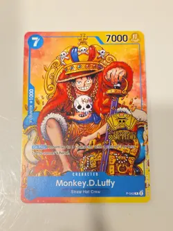 Monkey.D.Luffy (2nd Anniversary Stamped Promo) P-043 One Piece TCG - English NM - Image 1