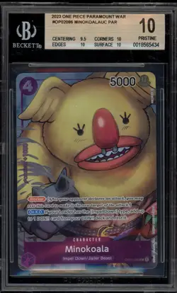 One Piece CCG Minokoala Paramount War OP02-086 Box Topper BGS 10 Pristine - Image 1