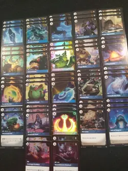 RIFTBOUND LEAGUE OF LEGENDS **(63)** ENGLISH FOIL CARDS. NEVER PLAYED! - Image 1