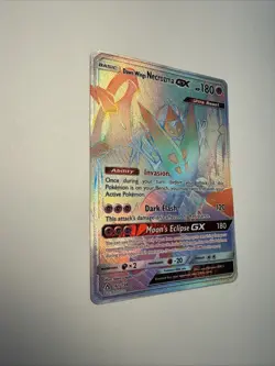 Pokemon TCG Dawn Wings Necrozma GX Secret Rare SM Ultra Prism Card 161/156 - Image 3
