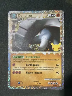 Donphan 107/123 - Celebrations Classic Collection Holo Pokemon Card NM+ - Image 2