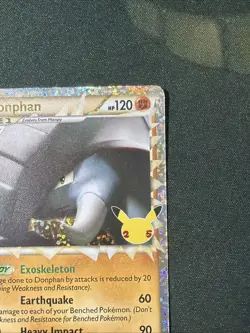 Donphan 107/123 - Celebrations Classic Collection Holo Pokemon Card NM+ - Image 4