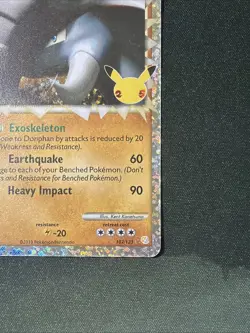 Donphan 107/123 - Celebrations Classic Collection Holo Pokemon Card NM+ - Image 5