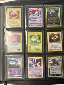 Vintage Pokemon Card Collection - No Binder Lot 2 Pages - US (Lot #9) - Image 1