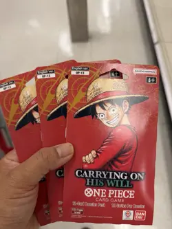 One Piece Card Game Carrying On His Will Booster Packs (lot of 3) - Image 1