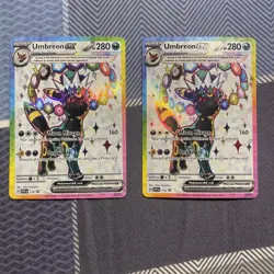 X2 Pokemon TCG Umbreon ex SVP176 Scarlet & Violet Promo Cards Holo - Image 1