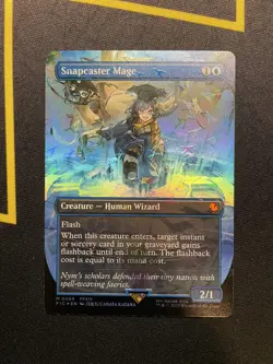 Snapcaster Mage (Borderless) (Chocobo Track Foil) Commander: Final Fantasy Foil - Image 1