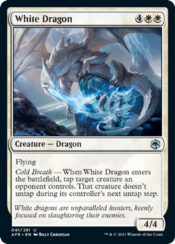 White Dragon - Foil x1 - Adventures in the Forgotten Realms - NM-Mint, English - - Image 1