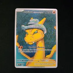 Pokemon Charizard With Grey Felt Hat Non-Holo Read Description - Image 1