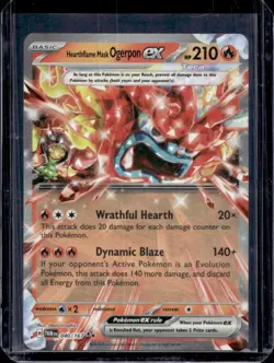 2024 Pokemon Twilight Masquerade Hearthflame Mask Ogerpon ex #040/167 - Image 1