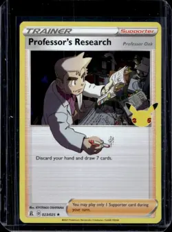 2021 Pokemon SWSH Celebrations Professor's Research: Professor Oak #023/025 - Image 1