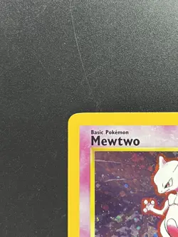 Pokemon Card Mewtwo 10/130 Base Set 2 Holo Rare WOTC Near Mint 2000 - Image 3