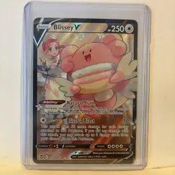 Blissey V TG22/TG30 Silver Tempest Trainer Gallery Full Art Pokemon Card Holo - Image 1