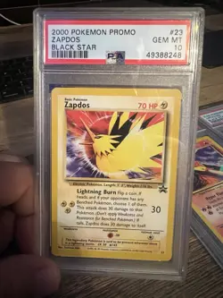 PSA 10 Moltres 21 Articuno 22 Zapdos 23 Sequential WOTC Black Star Pokemon Promo - Image 2