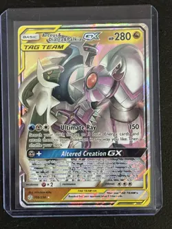 Pokemon Arceus & Dialga & Palkia GX Holo 156/236 Sm-Cosmic Eclipse TCG - Image 1