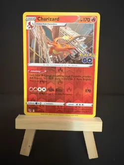 Charizard 010/078 Pokemon GO Reverse Holo LP - Image 1