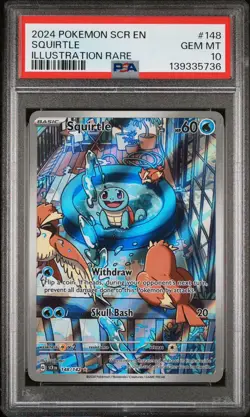 2024 POKEMON SCR EN-STELLAR CROWN #148 SQUIRTLE PSA 10 - Image 1