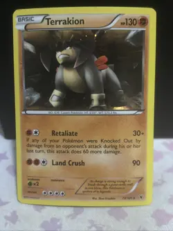 Pokemon TCG - Terrakion - 73/101 - Noble Victories - Cosmos Holo Rare (2011) - Image 1