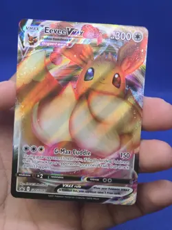 Pokemon Sword & Shield Shining Fates Eevee VMAX SWSH087 Black Star Promo NM - Image 2