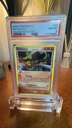 Pokemon Rayquaza EX Holon Phantoms 26/110. PSA 8 - Image 1