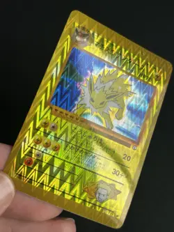 Pokemon TCG Lt. Surge's Jolteon 135 Gym Japanese Holo bootleg sticker zig zag - Image 3